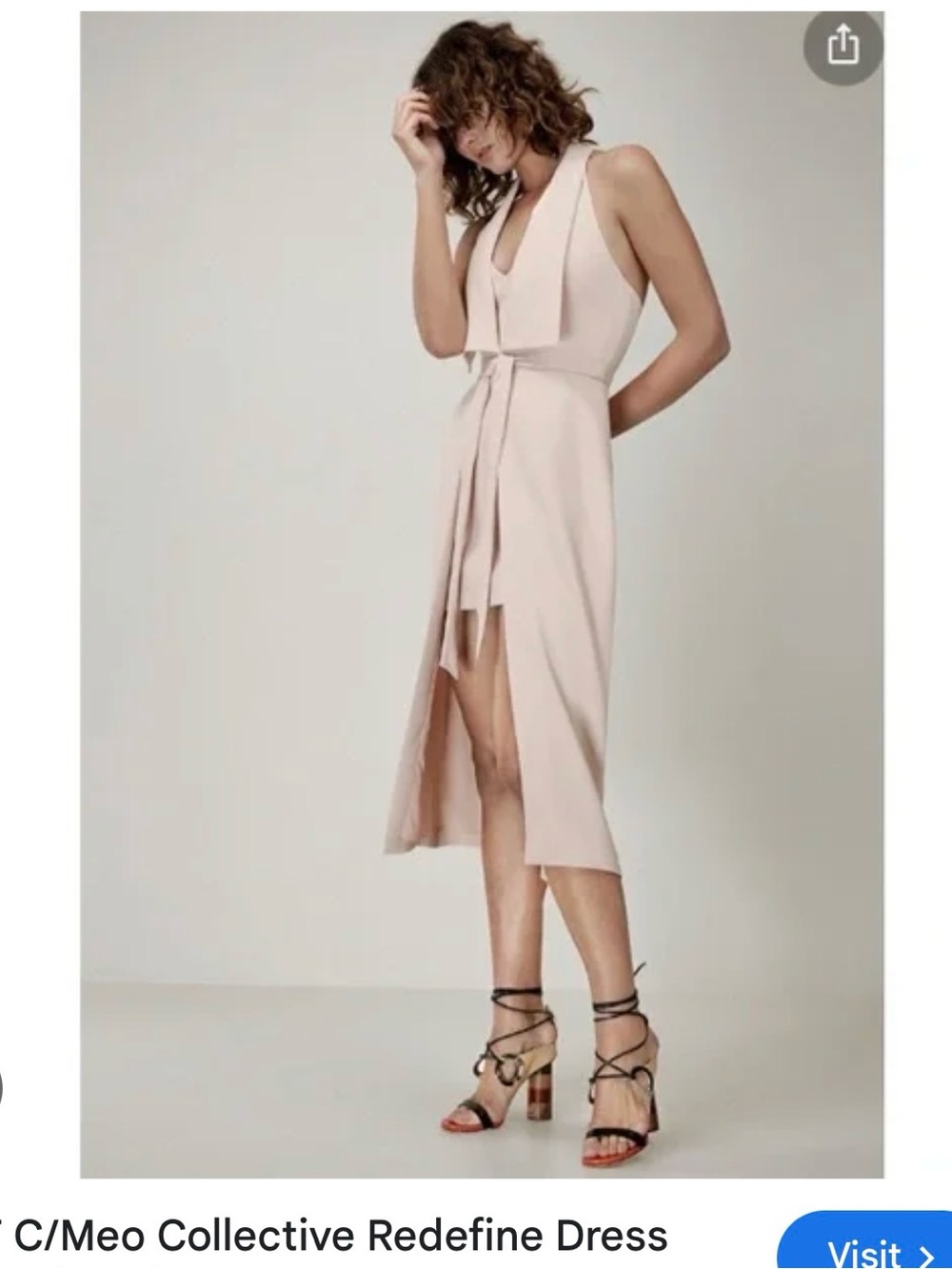 NWT C/MEO Redefine Midi Modern Dress - Dates Summer Wedding Shower Events!  Pink